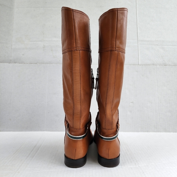 1 Day Sale Ralph Lauren Berna Bo CSL Polo Tan Vachetta Leather Tall Riding Boots - Picture 4 of 16